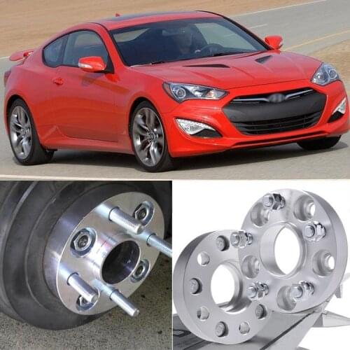 Auto Wheel Spacer 2pcs 5X114.3 67.1CB 25mm Thick Hubcenteric Wheel Spacer Adapters For Hyundai Santa Fe IX35 Tucson Sonata