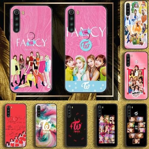 Kpop Twice Phone case For Xiaomi Redmi Note 7 7A 8 8T 9 9A 9S 10 K30 Pro Ultra black 3D Etui pretty bumper fashion back art