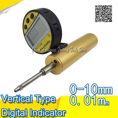 2016 shahe new type vertical type digital indicator 0-10 mm 0.01mm digital dial indicator gauge