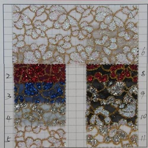 Factory mesh fabric glitter gold power mesh glitter fabric fashion flowers