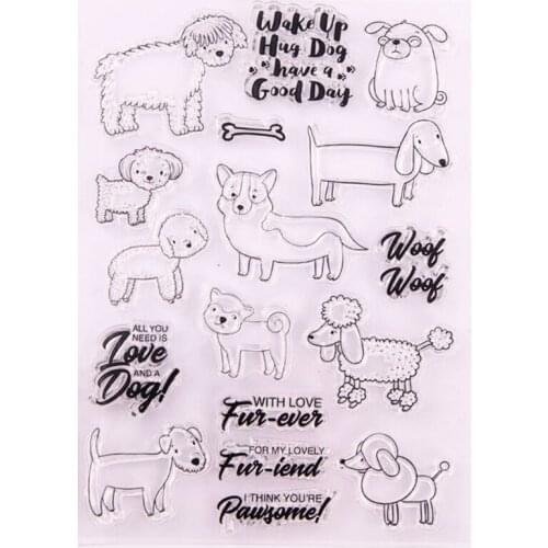Hot selling Alpaca alphabet transparent clear stamp / silicone seal roller stamp DIY scrapbook album / card production