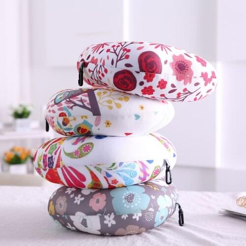 Memory Cotton U-pillow Office Pillow Support Back Neck Pillows Textile Home Airplane Car Travel Nap Neck Pillow
