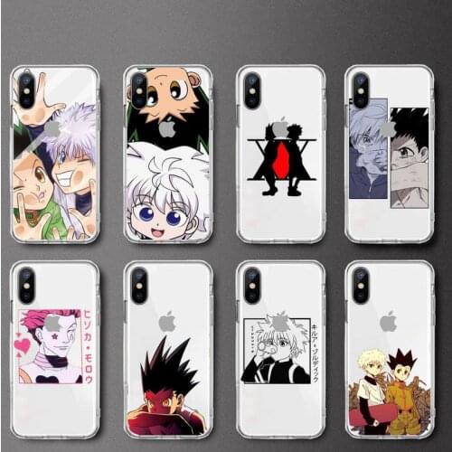 Hunter X Hunter Killua Zoldyck Anime coque funda Phone Case Transparent for iPhone 6 7 8 11 12 s mini pro X XS XR MAX Plus