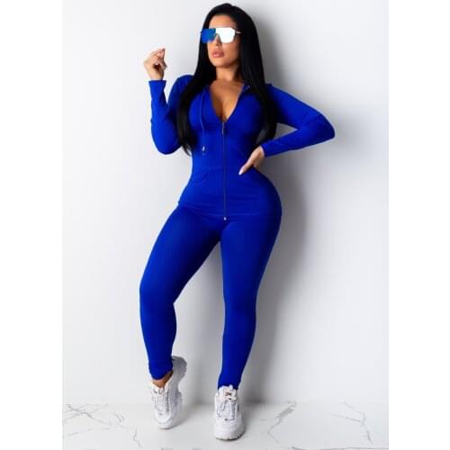Two piece set women long sleeve hooded zipper pocket sporty Jackets+leggings matching sets workout stretchy outfits