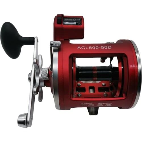NEW 12BB HighSpeed Fishing Reel AC 30/50D 3.8:1/5.2:1 Electric Depth Counting Left /Right Hand Multiplier Body Cast Drum