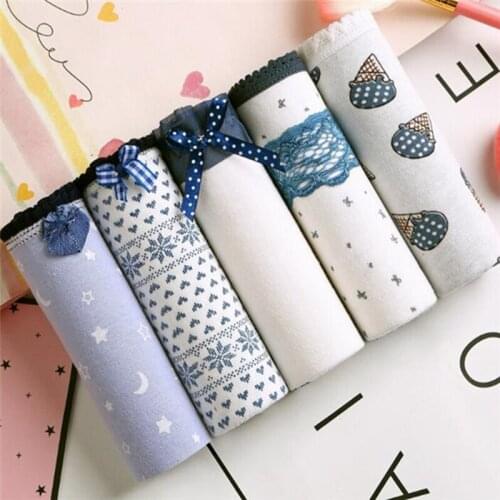 2019 NEW 4Pcs/Lot Cute Girl Panties Underwear Briefs Cotton Lingerie Soft Comfortable Panty TWY-811-4-4p