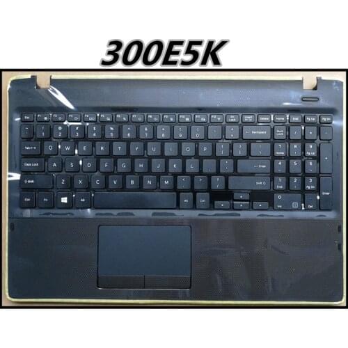 New Top case Palmrest Upper Cover Keyboard housing Casing For SAMSUNG NP300E5K 300E5K