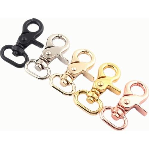 20mm Swivel Clasps Claw,Rose Gold Hook Hardware,Lobster Clasp Purse Bag Handbag Webbing buckle,Dog Collar Clip,Lanyard Trigger