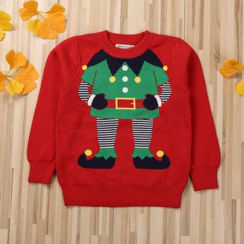 Pudcoco Toddler Baby Clothes Warm Kids Sweater Cartoon Floral Print Round Neck Long Sleeve Knitwear Pullover Baby Boy Girl