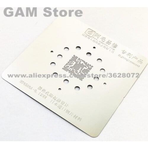MT6580A CPU BGA Stencil Reballing IC Pin Solder Direct Heating BGA Template 0.12mm Thickness Anti Drum-up Not Easily Deformed