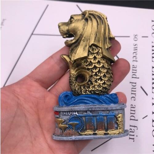 Singapore Merlion Tourist Souvenir Fridge Magnet