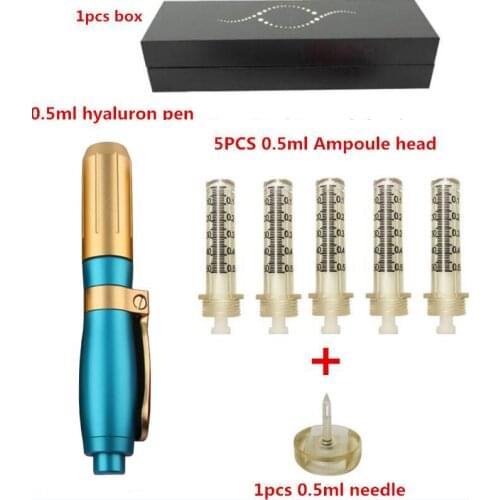 BLUE 0.5ML 0.3ML Hyaluronic Acid Pen Atomizer Hyaluronic Injection Gun Wrinkle Removal Anti aging Lifting Lip High Pressure