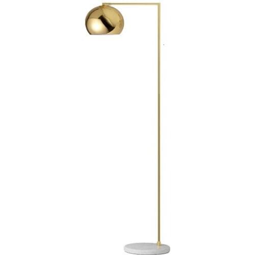 Modern Marble Base Metal Ball Floor Lamp For Living Room lambader