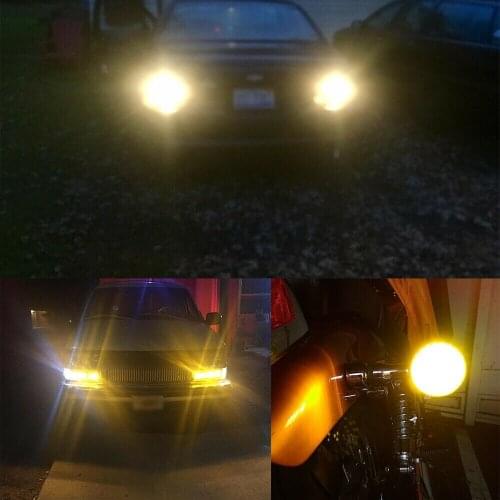 Strobe 1156 LED Bulbs Tail Lights 12V-24V Waterproof Yellow BA15S 7506