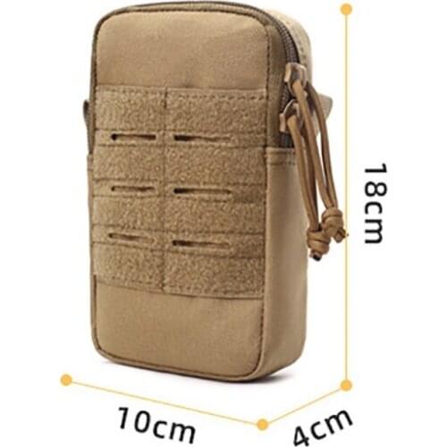 1000D Waterproof Multifunctional Molle Belt Waist Bag Pouch Small Mobile Phone Magazine