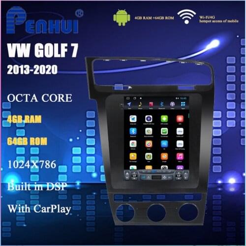 Tesla Car DVD for VW GOLF 7 ( 2013-2020) Car Radio Multimedia Video Player Navigation GPS Android 10.0 FOR VOLKSWAGEN