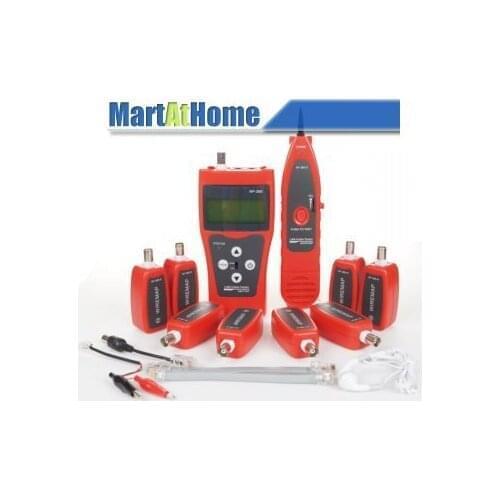 Free Shipping NF388 LCD Display Cable tester Phone Line USB STP/UTP Phone Line Checker w/ 8 Remotes #CE012 @CF
