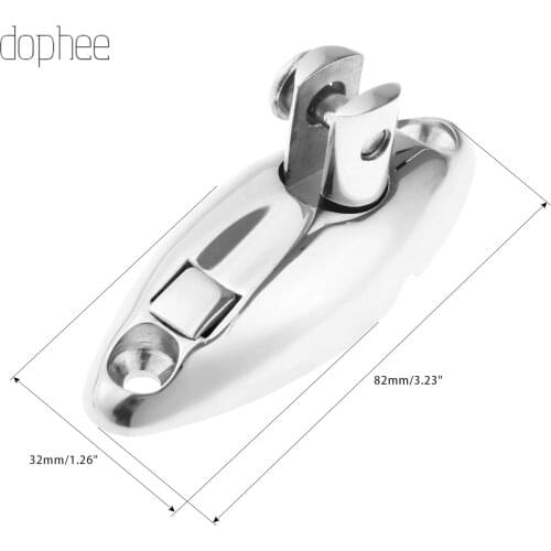 Dophee 1/2pcs Marine Deck Hinge Furniture door cabinet Stainless Steel for boats yachts Car trailer