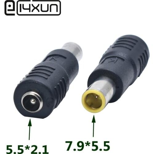 1PCS 5.5 x 2.1 mm female to 7.9 x 5.5 mm male DC Power Connector Adapter Converter 5.5*2.1 to 7.9*5.5 mm For IBM Laptop
