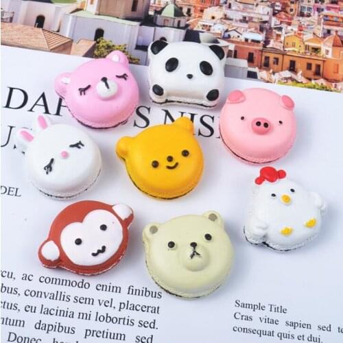 10pcs/lot kawaii Resin Cabochons Accessoires Flat Back Resin Animal Scrapbook Craft Embellishments Phone Decor Cartoon