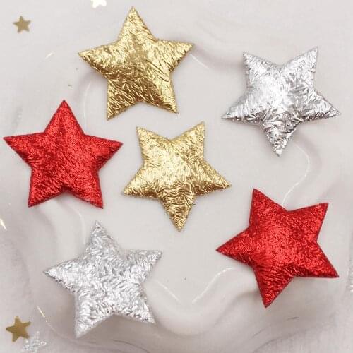 200pcs 20mm Padded cloth Pretty mini Star Appliques Wedding Patches DIY Hair Clip Accessories Craft Supplies SE06