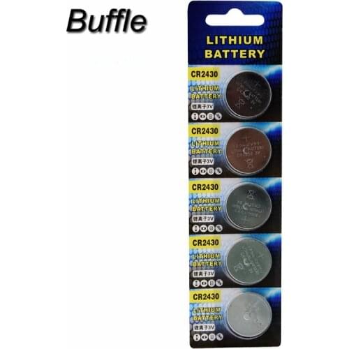 5pcs/Pack Buffle CR2430 3V Button Coin Cell Battery Car Remote Control Electronics L2430 BR2430 ECR2430 KL2430 EE6229