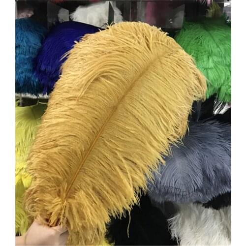 50 PCS 20-25 Inches 50-55CM Ostrich feather Fluffy Wedding Dress DIY Jewelry Decoration decorative Accessories Feathers