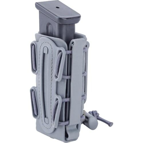 Army Tactical Magazine Pouch Holster Soft Shell Quick Pull Elastic Clip Case For 9mm Molle Pistol Mag Pouch Cartridge Clip Pouch