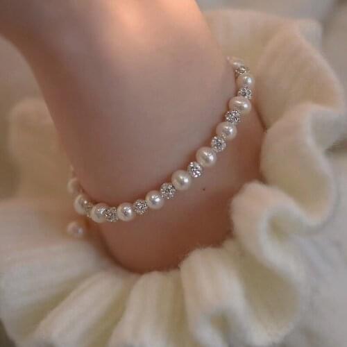 Baroque Natural Freshwater Pearl Handmade Bracelet Wedding and Engagement Jewelry Gift