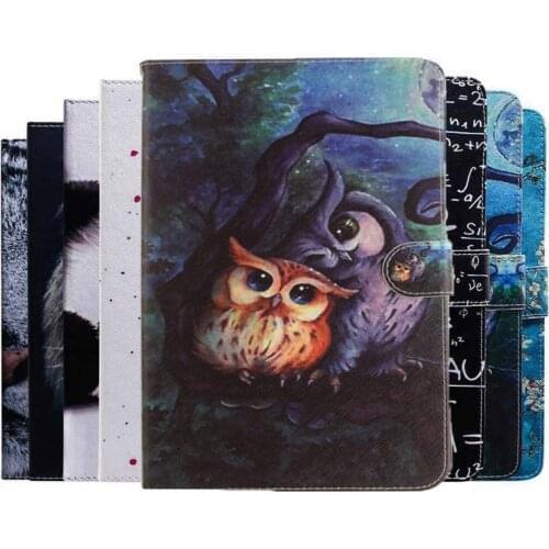 For Huawei MatePad 10.4 Case Cover BAH3-W09 AL00 Tiger Lion Painted PU Leather Stand for Huawei Mate Pad Tablet + film Pen