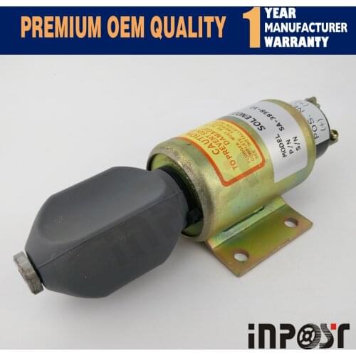 STOP SOLENOID SA-3838-12 2003-12E7U1B1S2A 12V FOR EXCAVATOR