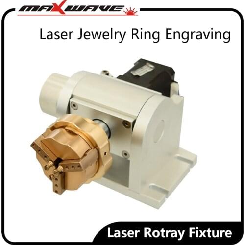 Rotary Gripper Fixture Ring Rotary Axis Device for Jewelry Ring Fiber Laser Marking Engraving Machine