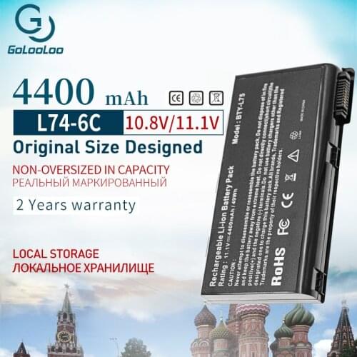 4400mAh 6Cells BTY-L74 BTY-L75 Laptop Battery For MSI L74 L75 A5000 A6000 CX500 CX500DX CX705X CX623 EX460 EX610 CX700 CX620