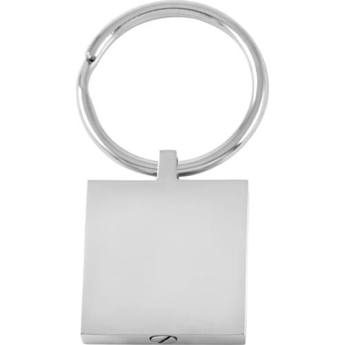 IJK2010 Stainless Steel Cremation Jewelry Key chain Ashes Urn Key ring Holder Ashes for Pet Human