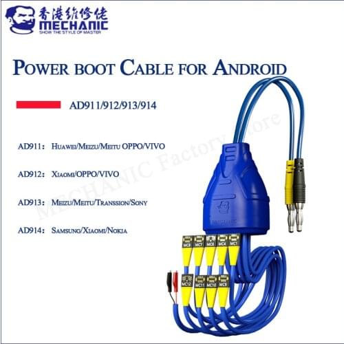 MECHANIC Power boot Cable for Huawei VIVO Xiaomi OPPO for Samsung Meitu Transsion Sony Meizu Android phone repair boot cable