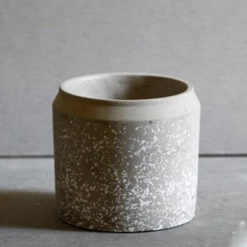 Round concrete planter mold Succulent plants pots silicone mold Home office decoration polygon cement vase molds