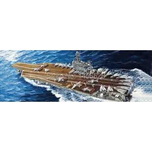 Trumpeter 1/700 05754 USS THEODORE ROOSEVELT CVN-71 2006 Assembly Model kits building scale model ship 3D puzzle ship