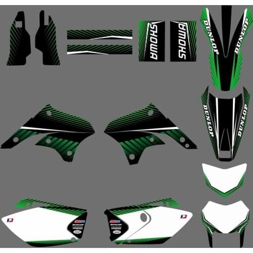 Motorcycle New Style Team Graphic Background Decal And Sticker Kit For Kawasaki KLX450 KLX 450 2008 2009 2010 2011 2012