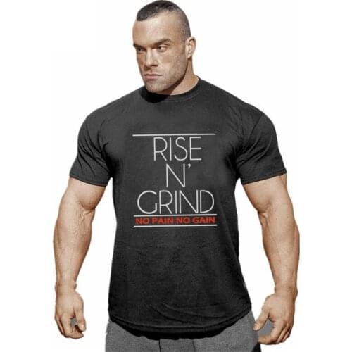Muscleguys 2020 New Brand Clothing Gyms Tight t-shirt mens fitness t-shirt homme No Pain No Gain t shirt men fitness Summer tops