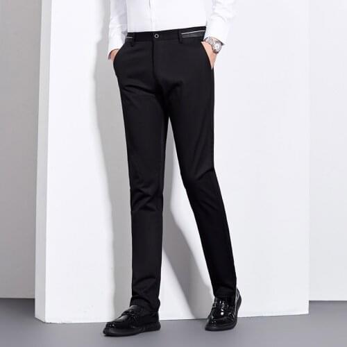 2019 Winter Black Pants Men Fashions Slim Men Trousers Casual Khaki Chino Pants For Men High Quality Pantalon Homme