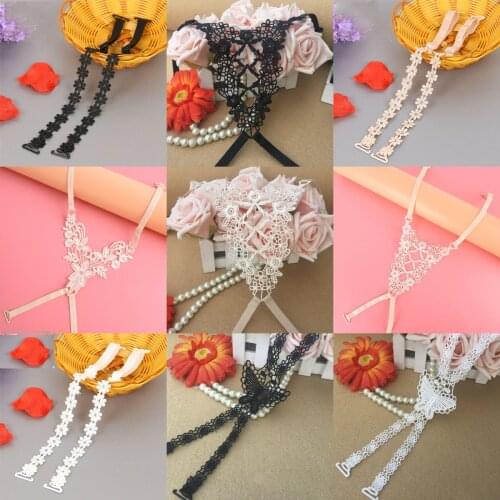 Sex Widening Buckle Slip Sexy Butterfly Lace Back Cross Underwear Straps Back Bra Straps New Intimates Bra Accessories