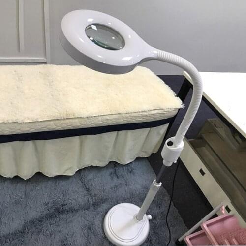 8X Magnifying Glass Switch Adjustable LED Illuminated Magnifying Glass For Soldering Iron RepairTable Lamp Skin Care Beauty Too