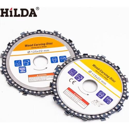 5 Inches Wood Carving Disc Chain Grinder Carving for Use With 4'',4-1/2'', 5"Angle Grinders Carving Tool Wooking Tool 115mm125mm