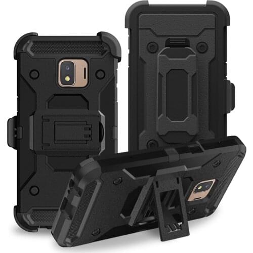 Heavy Duty Hard Hybrid Rugged J 2 Core J2Core Case Shockproof Belt Clip Holster Cover For Samsung Galaxy J2 Core 2018 J260 J260F