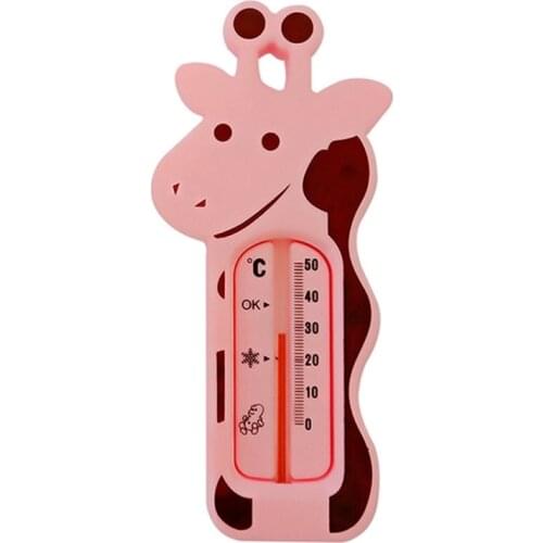 M4YC Cute Cartoon Water Room Bath Thermometer Baby Bathing Giraffe Temperature Infant Kid Shower Toy Child Bath Shower