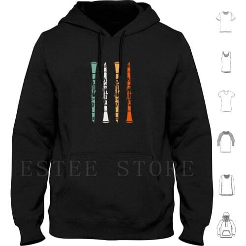 Clarinet Hoodies Long Sleeve Clarinet Music Metal Musical Instrument Instrument Drums Rocker Biker Musician Sound