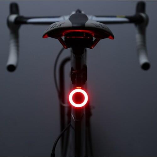 Bicycle taillight usb charging mountain bike road lights night riding highlight creative taillight equipment accessories
