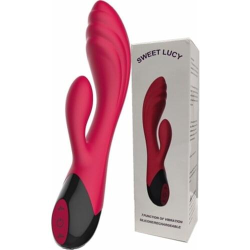 G Spot Rabbit Dildo Vibrator Sex Toys For Women Dual Vibrating Silicone Female Vagina Clitoris Stimulate Waterproof 7 Vibration