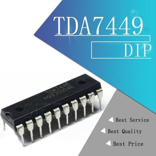1PCS TDA7449 7449 DIP TONE CONTROL DIGITALLY CONTROLLED AUDIO PROCESSOR CNC audio processor