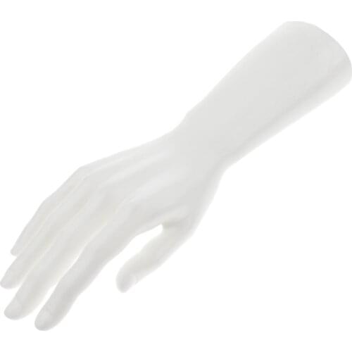 1 Piece Pro Female Right Mannequin Hand Jewelry Bracelet Ring Gloves Watch Necklace Display Wrist Stand Holder Model White